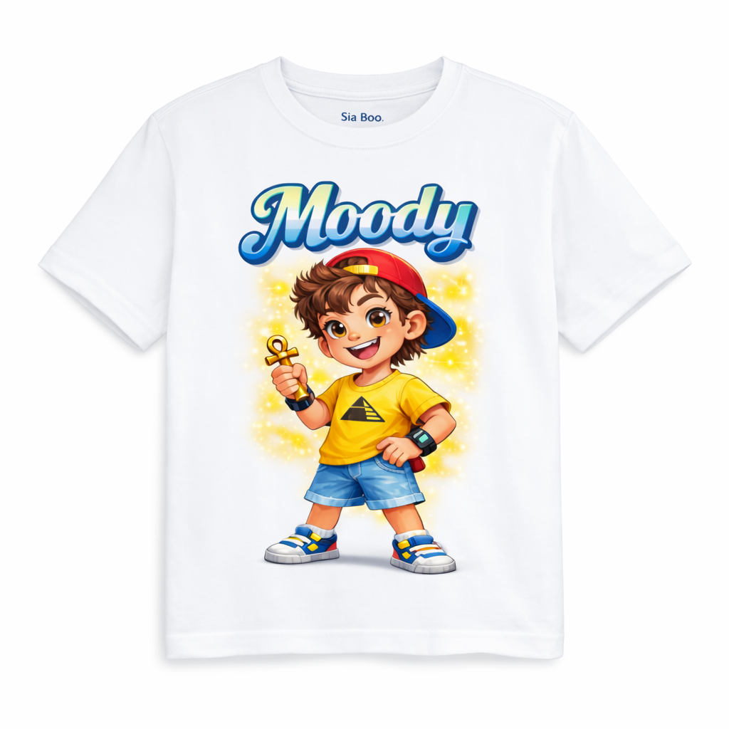 "SiaBoo Kids T-Shirt – Moody Design, comfy & stylish for everyday fun!"