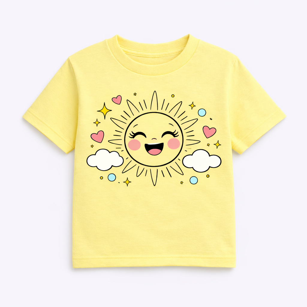 SiaBoo T-Shirt – Sunny Vibes Design, bright & cheerful! 🌞